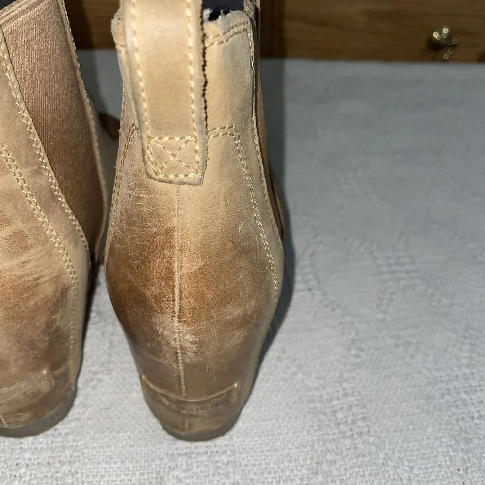 Sorel Women’s Ankle Boots Size 8 M Tan Leather Outdoors Hiking Active